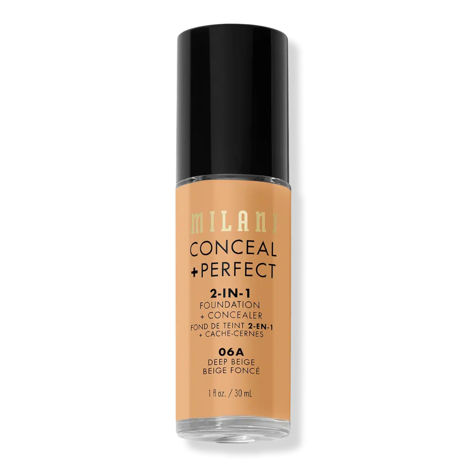 MAIN Milani Perfect 2 in 1 Foundation + Concealer 06A Deep Beige